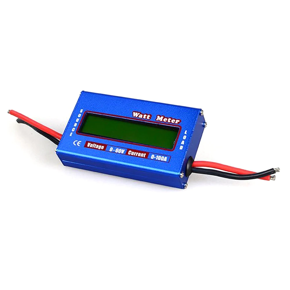60 в/100 ватт RC метр динамометр батареи балансирует напряжение пиковый контрольный анализатор(синий