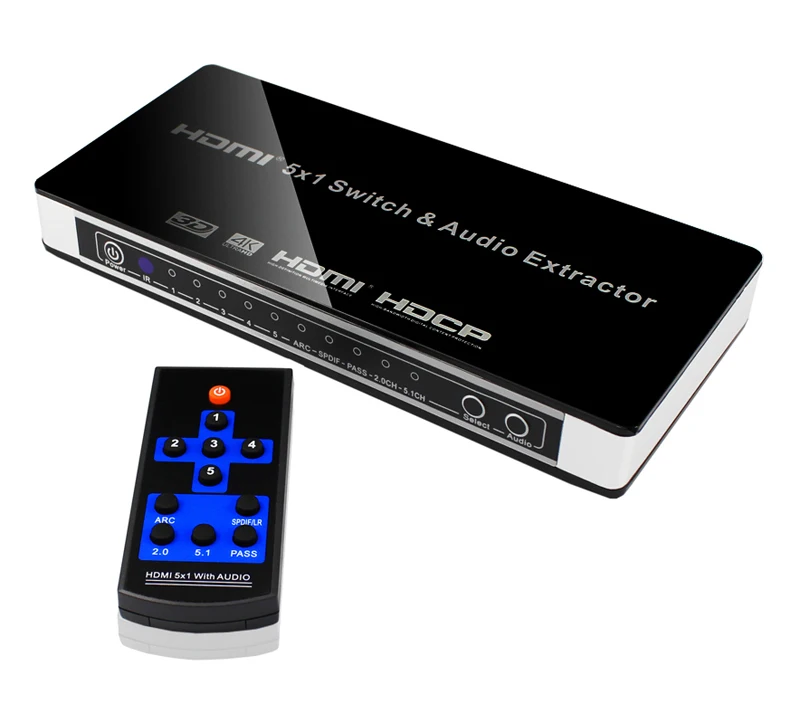 HDMI Switch Switcher 5x1 HDMI Audio Extractor 4K x 2K 3D ARC Audio EDID Setting Video Switch Converter For PS4 Camera DVD to TV цена HDMI Switch Switcher 5x1 HDMI Audio Extractor 4K x 2K 3D ARC Audio EDID Setting Video Switch Converter For PS4 Camera DVD to TV цены онлайн