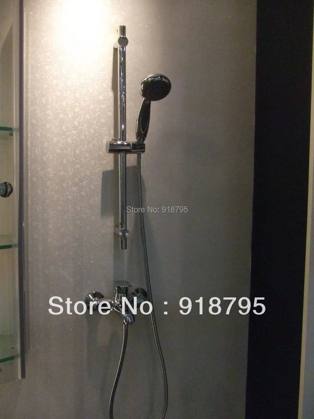 Brass Simple handheld shower adjustable Shower head with tap lifting