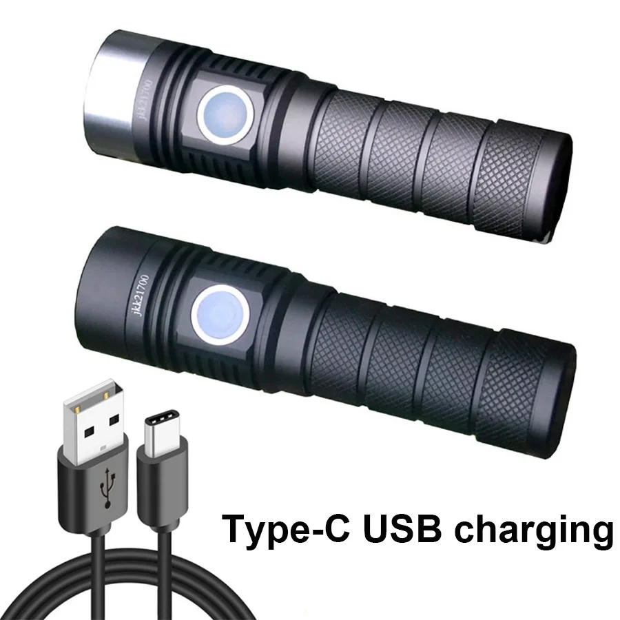 

Searching Flashlight USB Type-C Quick Direct Charging SST20 SST40 Rechargeable 1600lm mini EDC Pocket torch 21700 Battery lamp