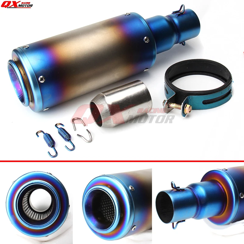 Buy 51mm colour titanium Stainless steel motorcycle