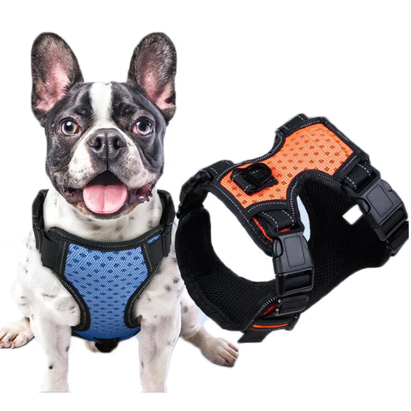 

Reflective Dog Harness Vest Pet Dog Step In Harness Adjustable No Pulling Pet Harnesses For All Dog Breed Hot