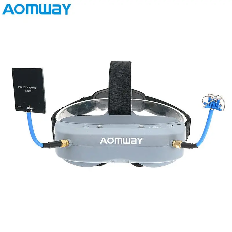

Wholesale Aomway Commander Goggles V1 2D 3D 40CH 5.8G FPV Video Headset Support/With DVR Headtracker