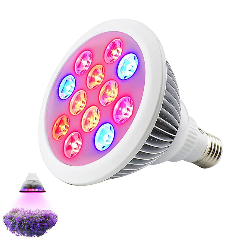 12W 24W 36W Led Grow Light Lamp E27 SMD Plant Growing Lights Bulb