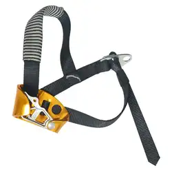 Открытый альпинизм педаль стояк Веревка устройства скалолазание стояк черный Цвет защиты безопасности легко носить с собой