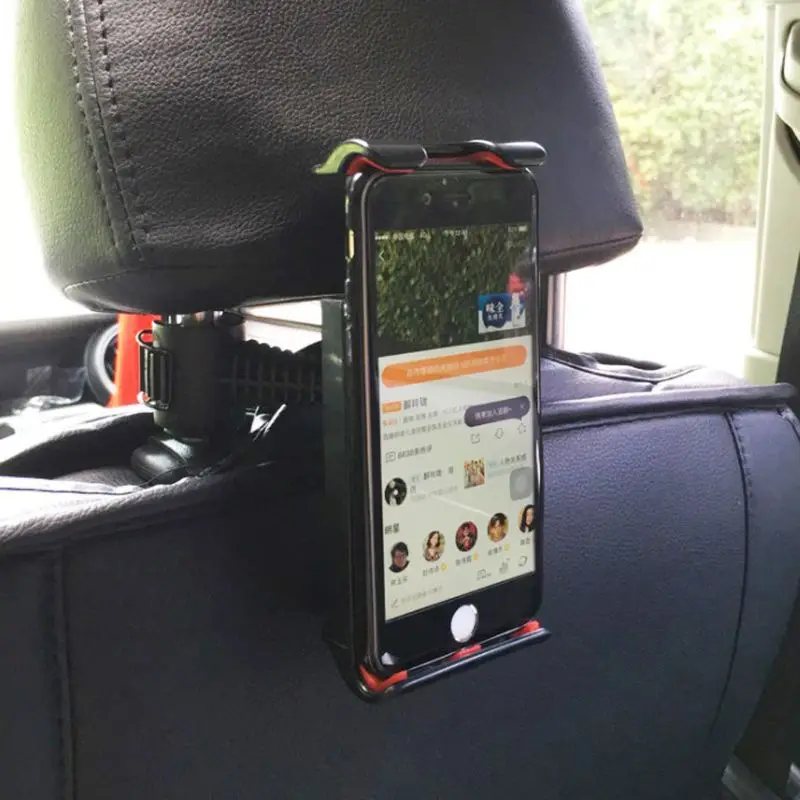 360 градусов Автомобильный держатель на заднее сиденье Подставка для планшета подголовник Подставка для iPad 3,5-11 дюймов планшет смартфон