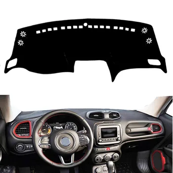 

For Jeep Renegade 2011- 2018 Anti-UV Car Dashboard Cover Mat Pad Dashmat Dash Sun Shade Instrument Protective Carpet Accessories