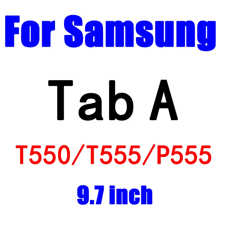 Прозрачное закаленное стекло для планшета samsung Galaxy Tab A 7,0 8,0 9,7 10 10,1 T580 T585 прозрачная защитная пленка для экрана - Цвет: T550 T555 9.7inch