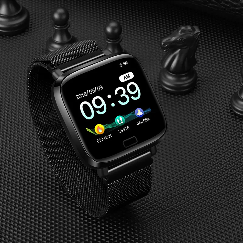 

Y8 Smart Watch Men IP67 WaterProof Fitness Bracelet Activity Tracker Metal Case Heart Rate For Android IOS Smartwatch