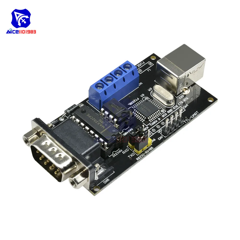 USB к последовательному RS232/UART ttl/RS485 конвертер DB9 адаптер конвертер Модуль FTDI FT232BM/BL для Arduino Windows MacOS Linux системы