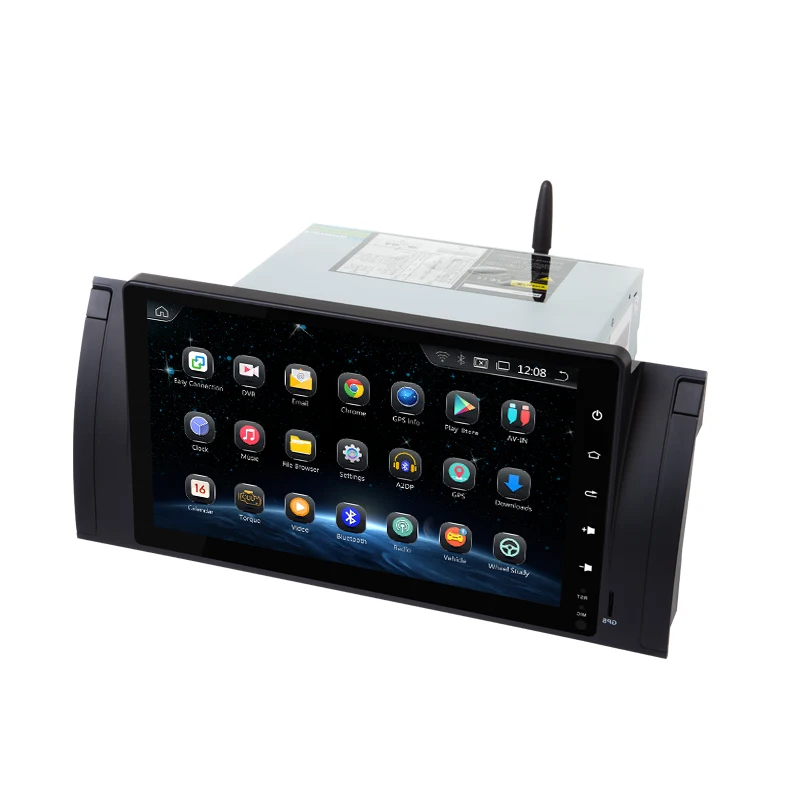 Perfect 9 Inch HD Touch Screen Autoradio Android 9.0 Car Multimedia For BMW E39 E53 X5 520i 525i 530i Support GPS Navigation WiFi OBD II 4