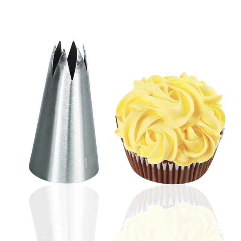 new baking tools 1pcs 1m big size rose flower icing piping nozzles pastry tips fondant cake decorating tip - Wholesale Cake Decorating Supplies new baking tools 1pcs 1m big size rose flower icing piping nozzles pastry tips fondant cake decorating tip - Wholesale Cake Decorating Supplies