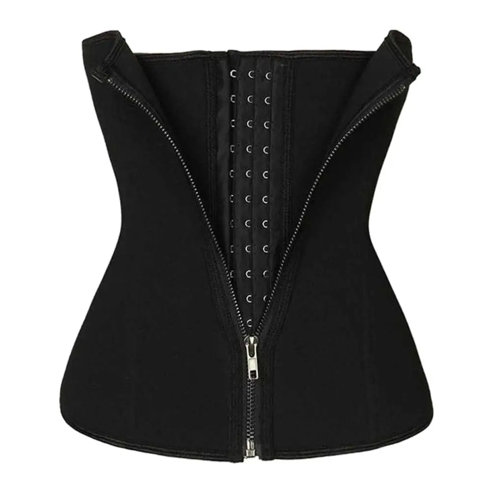 

Waist Trainer 2019 Sweet Sweat Waist Trainer Women Corrective Underwear Female Zipper Sport Corset Waist Cincher Dropshipping C