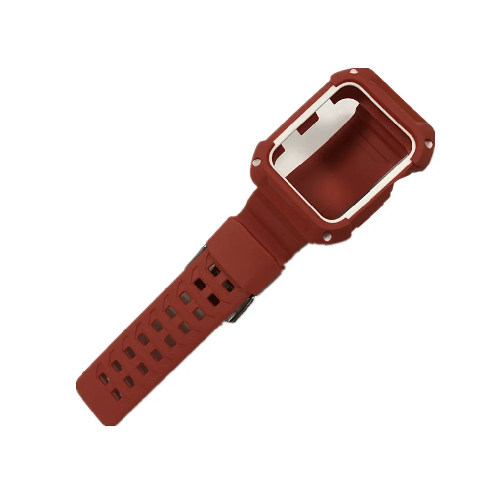 Спортивный ремешок для часов аpple 42 мм 44 мм 38 мм 40 мм iwatch 4 3 силиконовый браслет резиновый корпус браслет защитный чехол