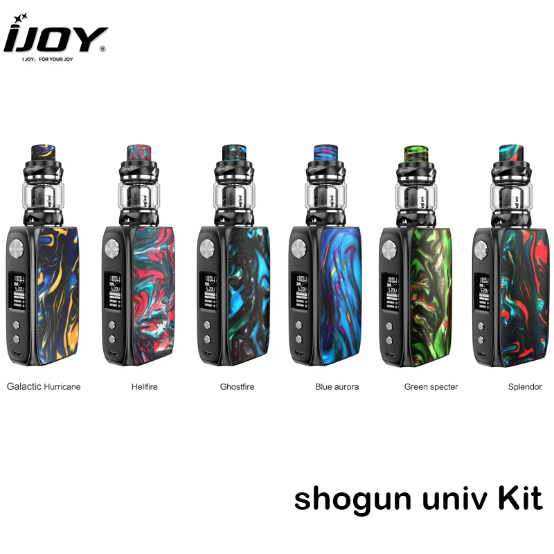 

Original IJOY Shogun Univ Kit 180W Shogun Univ Box Mod Vape With KATANA SUBOHM Tank Fit KM1 Coil Electronic Cigarette Vape Kit