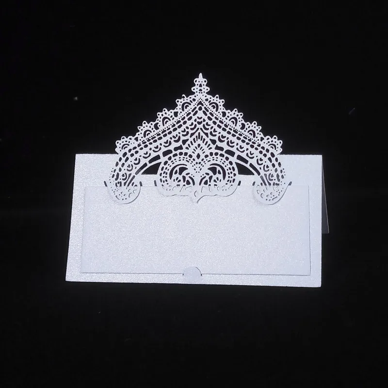 

100pcs Openwork Carving Table Card Wedding Number Name Card Romantic Invitation Card Wedding Place Card Banquet Decoration 7ZZ49