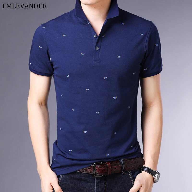 

Polos Para Hombre Men Business Casual Short Sleeve Pure Cotton Casual Polo Shirt Men