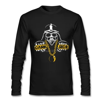 

Hot Selling Male Darth Vader Dark Side Pimp Personalised T Shirts Full New Europe and American Clothes Male Round Neck T-Shirt