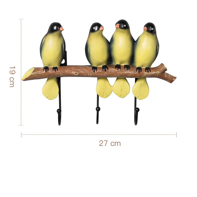 Американская птица, декоративный крючок для детской комнаты, креативный крючок для пальто, Современное украшение для дома, настенный крючок для одежды - Цвет: as the picture shows