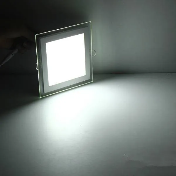 

6W 9W 12W 18W LED Ceiling Recessed Downlight Square Acrylic Panel Light For Foyer Kitchen Dinning Room Hotel+Driver