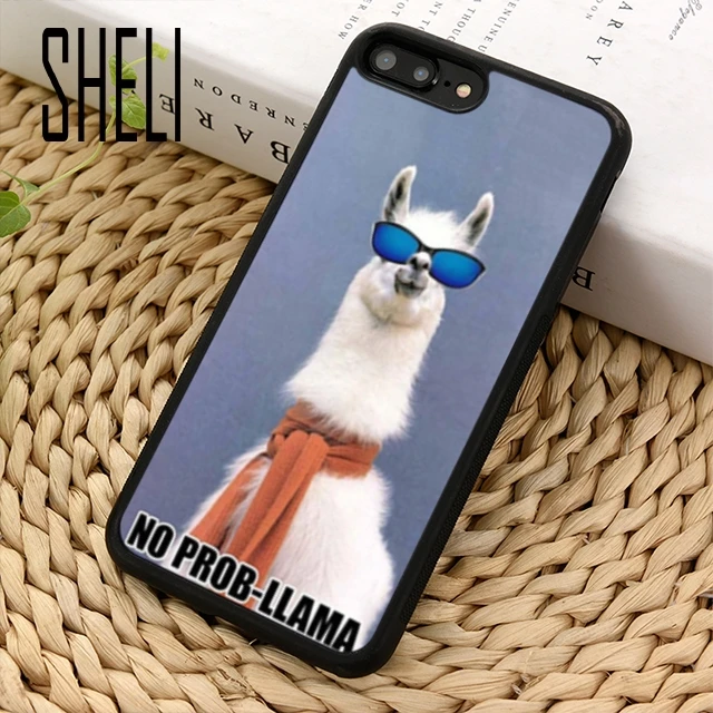 Чехол для телефона SHELI No Drama Prob Llama Lama чехол iPhone 5 6 6s 7 8 plus 11 pro X XR XS max Samsung S7 edge S8 S9 S10 |