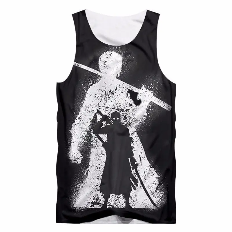 One Piece, Dragon Ball & Bleach 3D Tank Tops