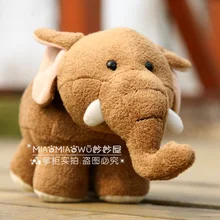 Чучело 11 дюймов коричневый слон плюшевая игрушка подарок, мягкая кукла w1772