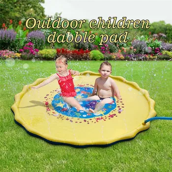 

2019 New Baby Kids water play mat Inflatable Water Sprinkle Splash Pad Play Mat Diameter Sprinkle Splash Water Mat &4m24