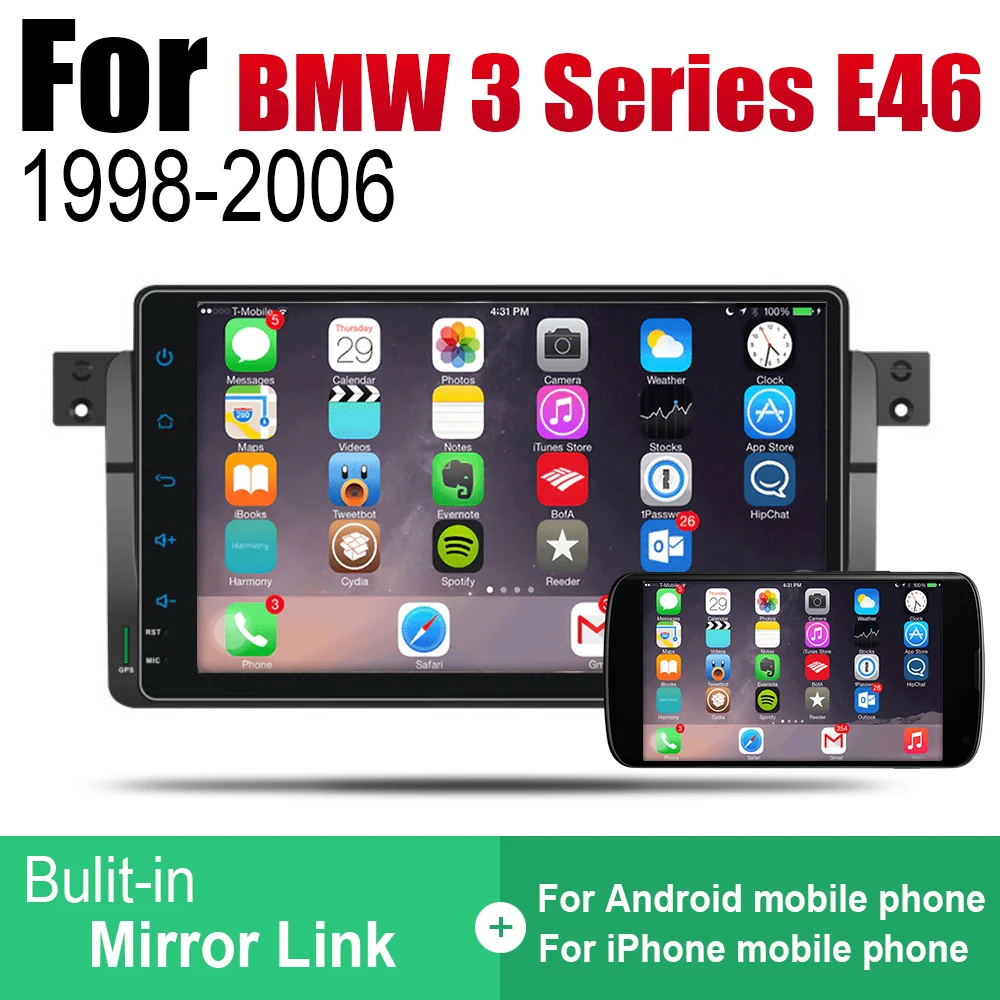 Flash Deal Android Car DVD GPS Navi For BMW 3 Series E46 1998~2006 player Navigation WiFi Bluetooth Mulitmedia system audio stere 4