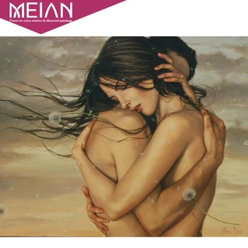 

Meian 5D DIY Diamond Painting Love Diamond Embroidery 3D Cross Stitch Needlework Diamond Mosaic Home Decor Christmas Gift