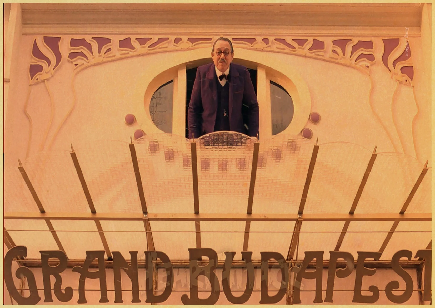 Классический фильм Wes Anderson фильм Grand Budapest отель ретро постер винтажный настенный Декор для дома Бар Кафе детская комната - Цвет: H113