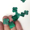 Natural malachite synthetic pine stone clover beads 10/12/14mm size can be selected for DIY jewelry accessories inlay 5PCS/Lot ► Photo 3/4