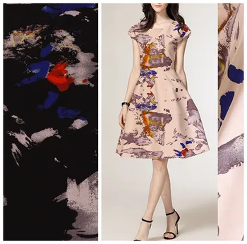 

150cm stretch printed fabric meter twill pajamas dress scarf fabric material print polyester fabric wholesale cloth