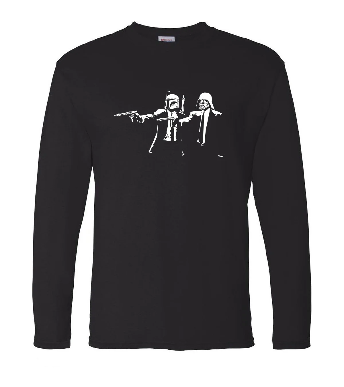 

Banksy Star Wars Pulp Fiction Men T Shirt 2019 new spring 100% cotton men's long sleeve T-shirts hip hop fitness man top tees