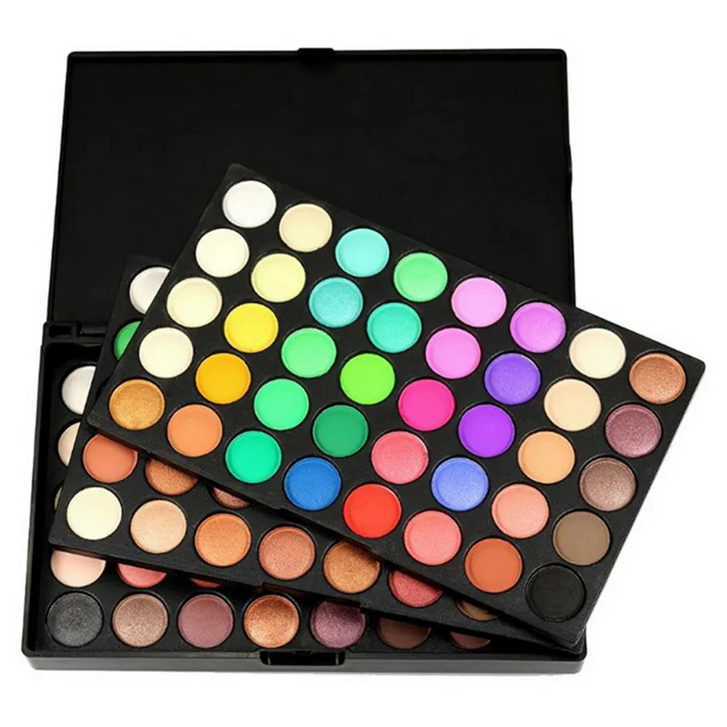 

POPFEEL 120 Colors Eyeshadow Palette Three Layers Professional Eyes Makeup Matte Shimmer Highlighter Eye Shadow Cosmetics Tools