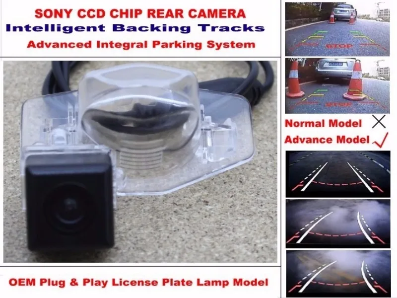 For Honda Odyssey  Insight  Jazz Trajectory Intelligent Tracks HD CCD Night Vision Car Rear View Camera Parking Assistance (5)