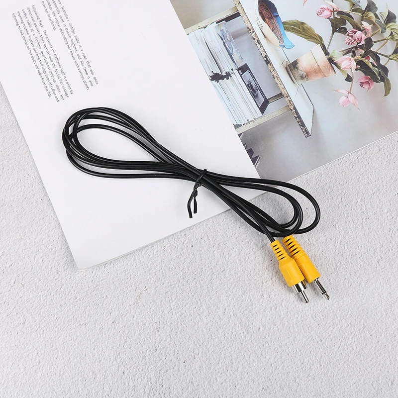 1.5M 3.5mm 1/8" Mono Male Plug To Single RCA Male Audio Video Cable Adapter Cord