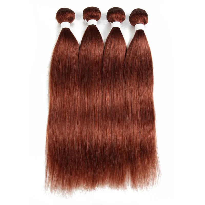 Addbeauty 33 Color Honey Red Brown Bundles Straight Brazilian