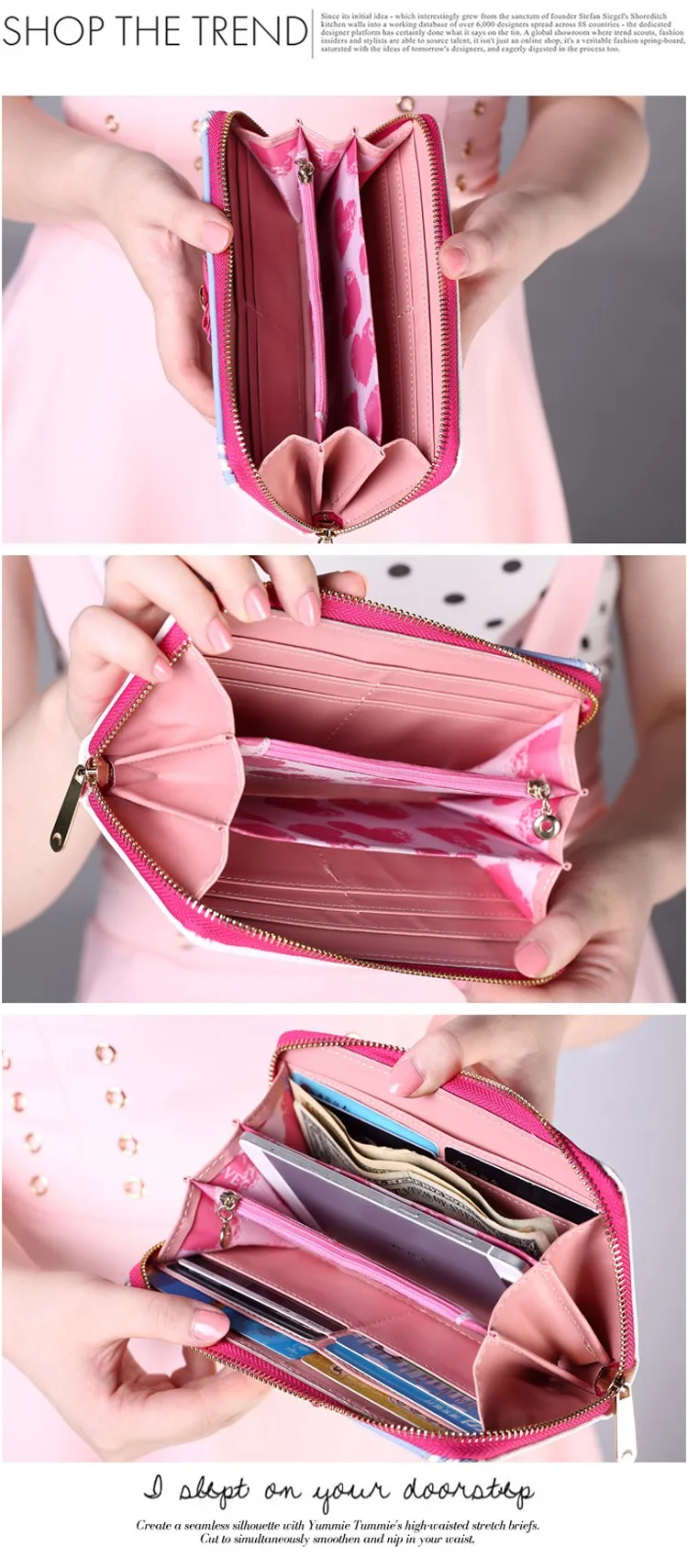 Kawaii Сейлор Мун дизайнерский кожаный Длинный кошелек для женщин японский модный бренд Дамский кошелек на молнии прекрасная сумочка клатч женский