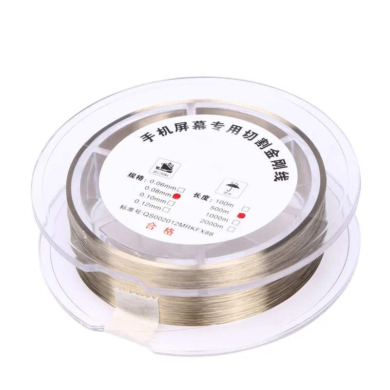 

Gold Molybdenum Wire 0.08mm 500M LCD Cutting Glass Of Separation line For Cutting Glass From LCD Screen