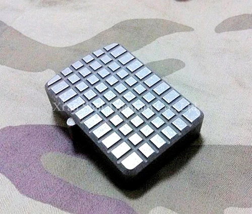 

Titanium TC4 Armor Oil Lighter Case / Shell / Cover Custom Chocolate Surface 1.8mm Thick Ti Material Customized Mark Available