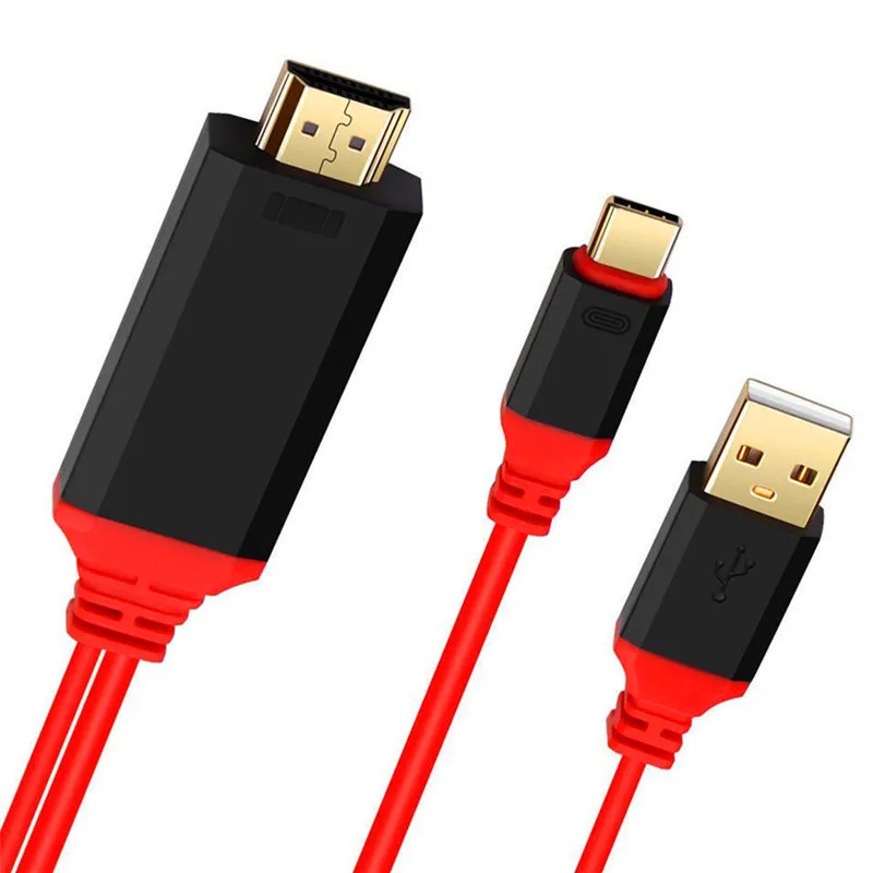 Кабель адаптер USB 3 1 Type C 4 K HDMI HDTV для Samsung Galaxy S8 Macbook|Компьютерные кабели и разъемы| |