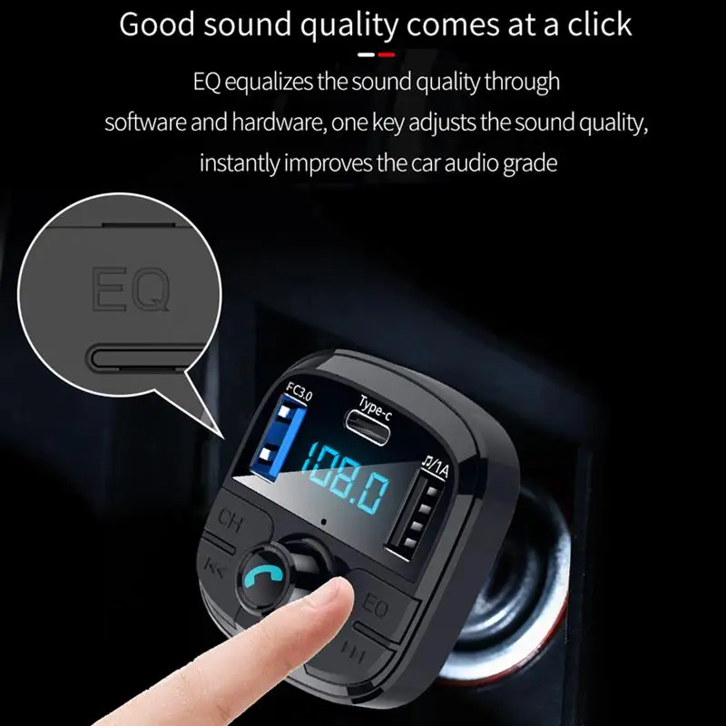 BT29 Bluetooth 5 0 Fm передатчик автомобильный комплект MP3 модулятор автомобильное