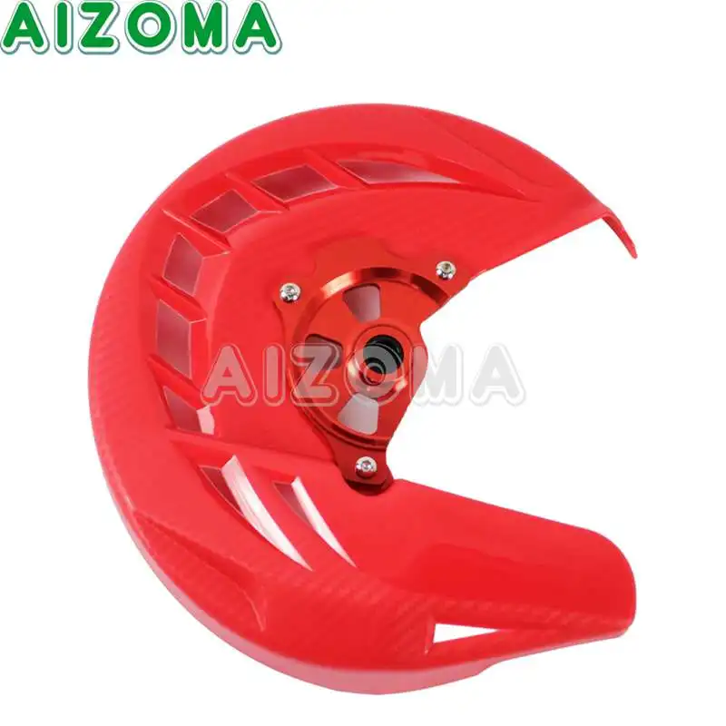 Байк Красный X-Brake ротор дисковых передних тормозов Защитная крышка для Honda CRF 250 L/M CRF250L CRF250M 2012 - Цвет: Red