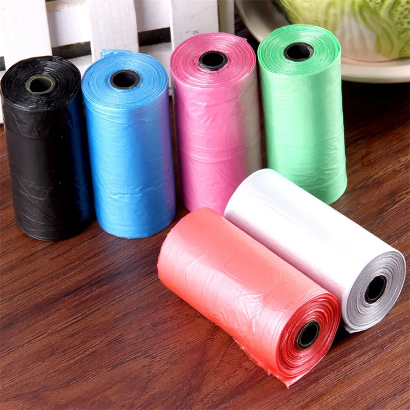 100pcs 5 roll 20pcs  Dogs Cats Poop Bag Biodegradable Garbage Pet Dog