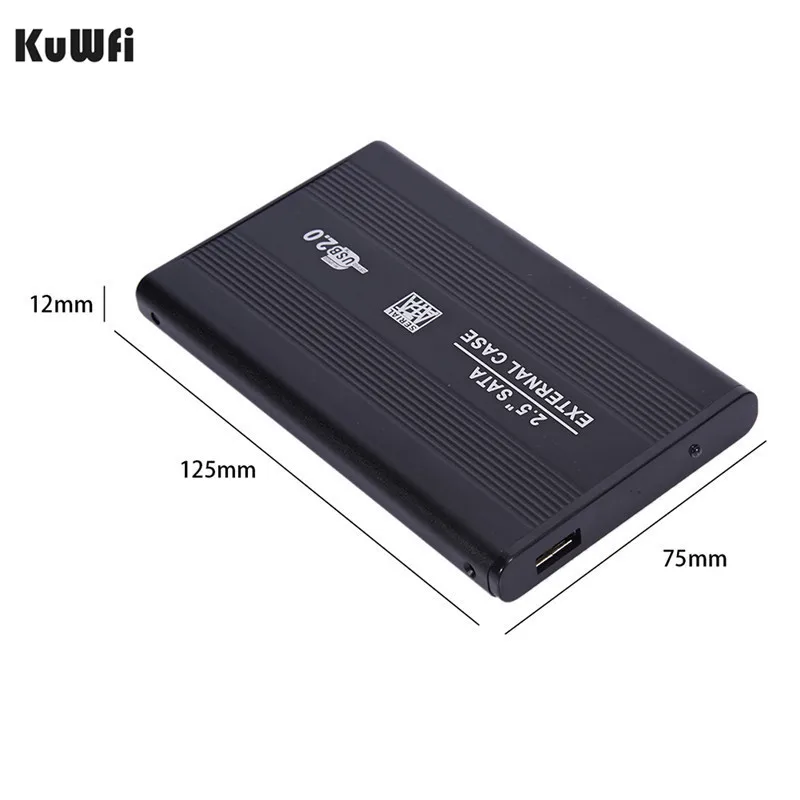 USB2.0 SATA HDD Enclosure  2.5 Inch HD BOX Hard Disk Cartridge Alloy ABS HDD Hard Case For Windows XP Vista Win7 Win8 Win10 OS