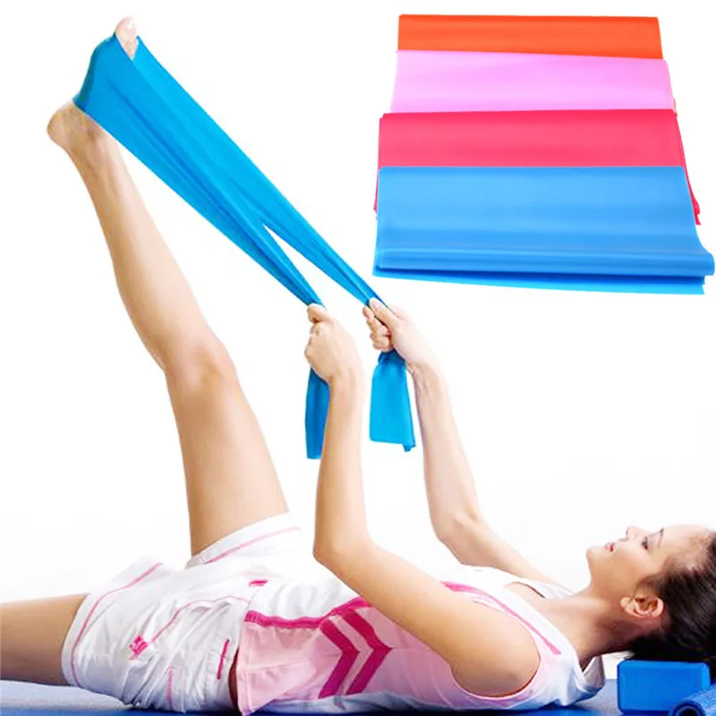 1.5m Stretch Resistance Band Exercise Pilates Yoga GYM Workout Physio Aerobics (1)