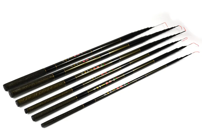High Quality Telescopic Hand Fishing Pole Strong Fiberglass Fishing Rod Stick 2.7M-7.2M (The Carbon 99% Label is Wrong.) (8)