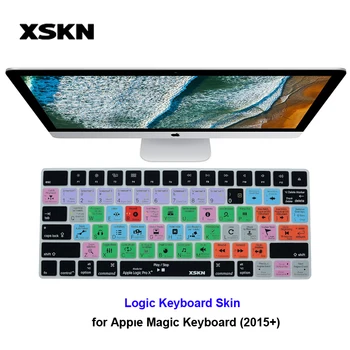 

XSKN for Logic Pro Pro X Keyboard Skin, for Apple iMac Magic Keyboard Logic English Shortcut Hot keys Silicon Smart Skin Sticker