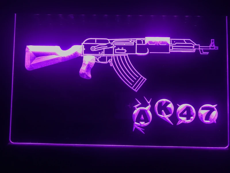 801 AK47 Новый Калашников Страйкбольное ружье светодиодный неоновый светильник